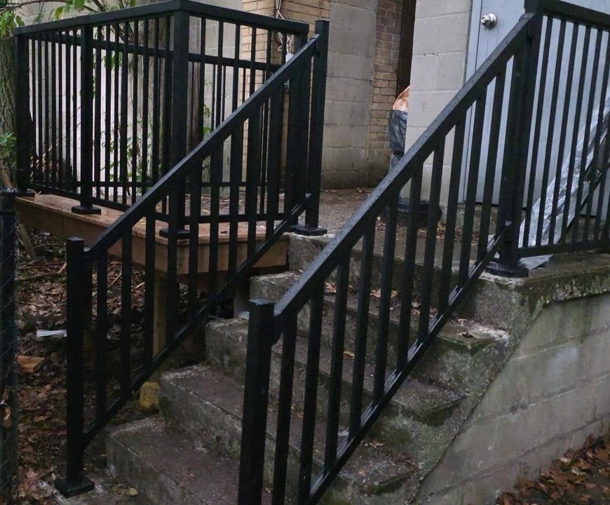 Outdoor custom metal railings